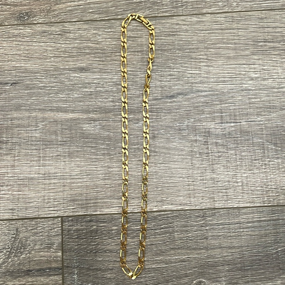 Vintage Gold Plated Figueroa Link Necklace